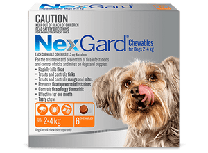 NEXGARD for dogs 2-4KG 3 Pack (orange)