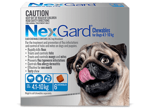 NEXGARD for dogs 4.1-10KG 3 Pack (Blue)