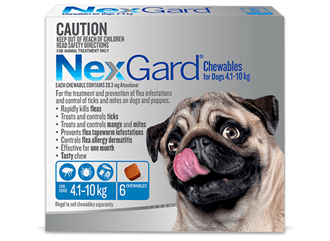 NEXGARD for dogs 4.1-10KG 3 Pack (Blue)