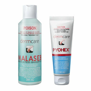 Malaseb Dermcare Shampoo + Pyohex Conditioner Combo Pack