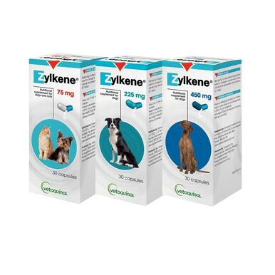 Zylkene Capsules 450mg: for dogs up to 60kg; 30 Capsules